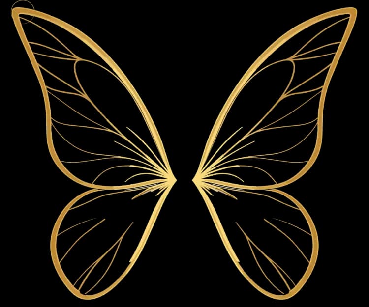 Golden Care Butterfly Wings